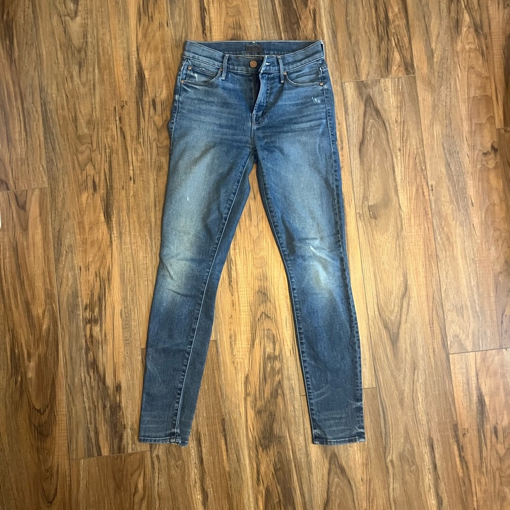 MOTHER Blue Skinny Jeans Classic Style